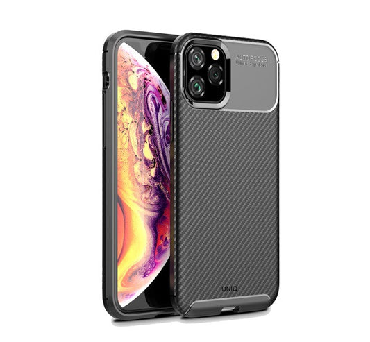 Uniq Hexa Apple iPhone 11 Pro, szilikon tok, fekete -  iPhone 11 Pro tok a Domshop kínálatából