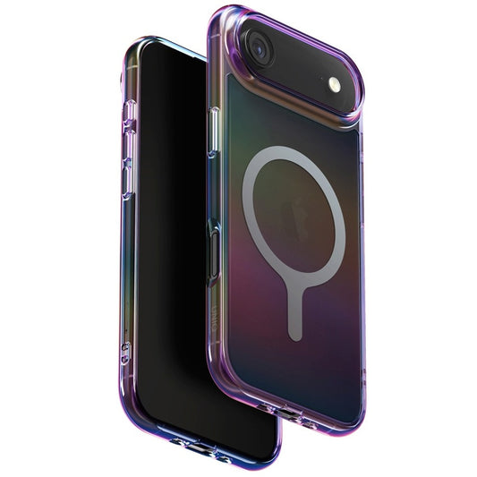 Uniq Hybrid Iridescia iPhone Air (2025) Magsafe tok, színes-sötét (holographic) -  iPhone 17 Air tok a Domshop kínálatából
