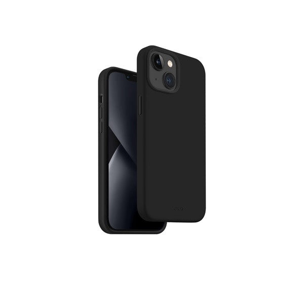 Uniq Lino Apple iPhone 14 Plus, szilikon tok, fekete -  iPhone 14 Plus tok a Domshop kínálatából