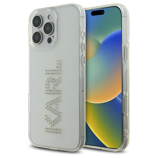 tok Karl Lagerfeld IML Rhinestones Logo iPhone 16 Pro készülékhez átlátszó -  iPhone 16 Pro tok a Domshop kínálatából